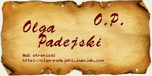 Olga Padejski vizit kartica